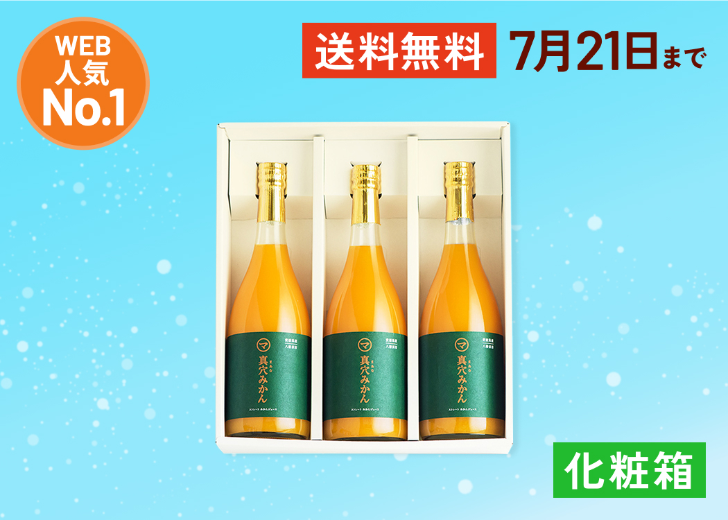 100％ストレートみかんジュース(720ml×3本)